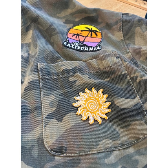Camo Utility Jacket Patches customized California Sun Surfing STR Medium - Picture 6 of 13